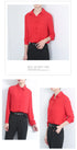 Simple Solid Color Loose Women's Chiffon Shirt Tops 2023 New Long Sleeve Casual Elegance Woman Blouses Lady Office Shirt Clothes