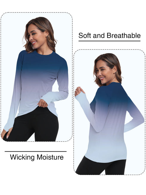 Women's Long Sleeve UV Protection Sun Shirt