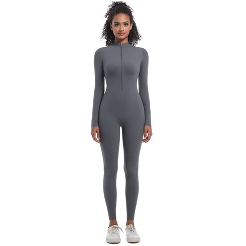 Women's Seamless Long Sleeve Sports Bodysuit