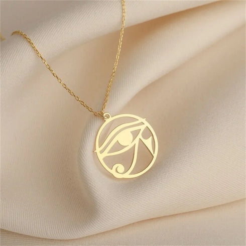 Retro Egypt Eye of Ra Pendant Jewelry Unisex Necklace