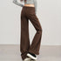 Women's High Waist Wide Leg Denim Trousers