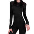 Women’s Black Flare Leg Jumpsuit with Long Sleeves