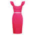 Summer Women’s Bodycon Skirt Suit in Black, Red, and Pink