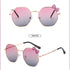 Trendy Fashion Boys and Girls Bow Metal Sunglasses UV400 Eyewear