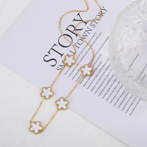 Stainless Steel Adjustable Clover Bracelet for Women