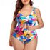 Floral Plus Size Tummy Control Monokini Swimwear