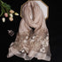 Luxury Silk Floral Shawl Scarf for Women