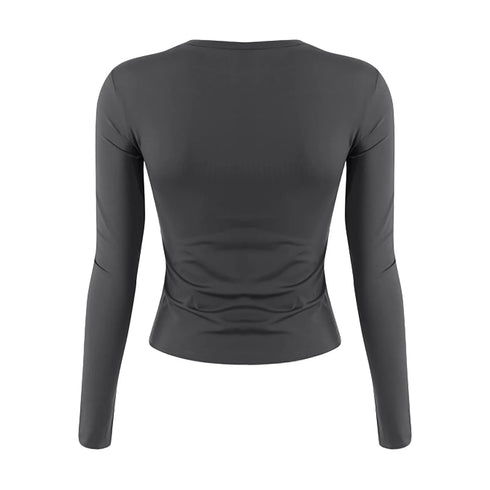 Slim Fit Long Sleeve T-Shirt for Women