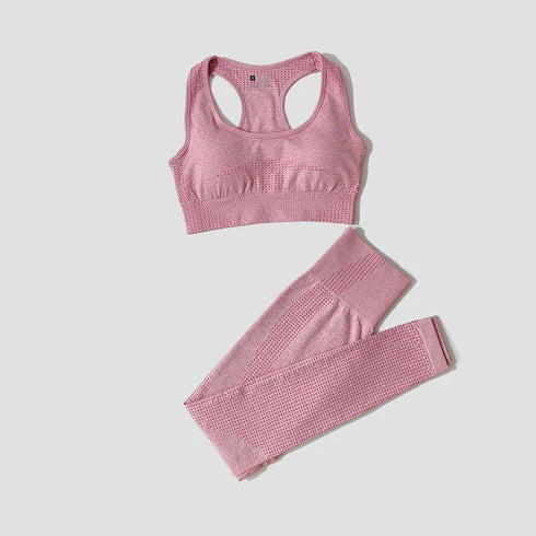 WAREBALL Women's Yoga Set - Long Sleeve Crop Top & Leggings