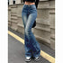 Vintage High Waist Flare Jeans for Women