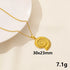 Stainless Steel Textured Starfish Pendant Necklace