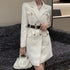 Double Breasted Blazer Dress with Belt