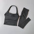 Seamless Women's Sports Fitness Set with High-Waisted Leggings