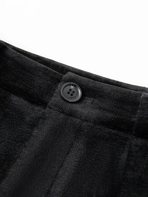 FSLE High-Waisted Straight-Leg Knit Trousers