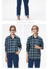 Loose Women's Plaid Shirt - Long Sleeve Casual Blouse