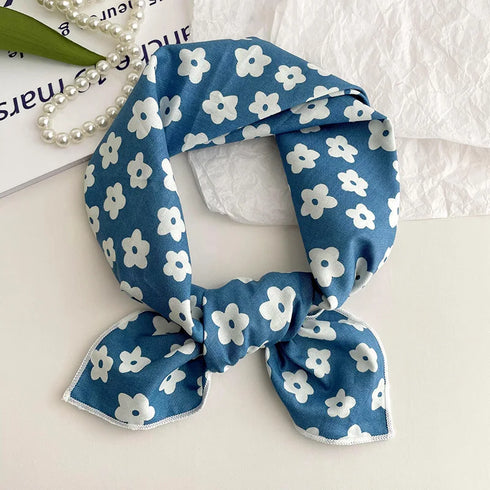 55cm Laies Cotton Linen Square Scarf for Women