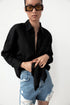 Zadily Minimalist Full Sleeve Oversize Black Women Basic Shirt Button Up Loose Woman Tuic Blouses 2025 Autumn Female Long Tops