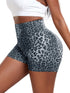 High Waist Leopard Print Booty Shorts for Women