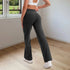 Women's High Waist Flared Yoga Pants with Pockets