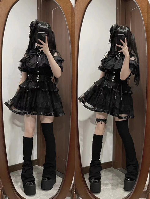 Summer Lolita Blouse with Lace Detail