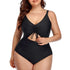 Floral Plus Size Tummy Control Monokini Swimwear