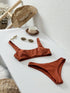 Caramel Brown Minimalist Bikini Set