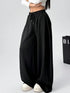 Women's Plus-Size Fleece Wide Leg Pants