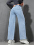 Wide Leg High Waist Denim Jeans for Women