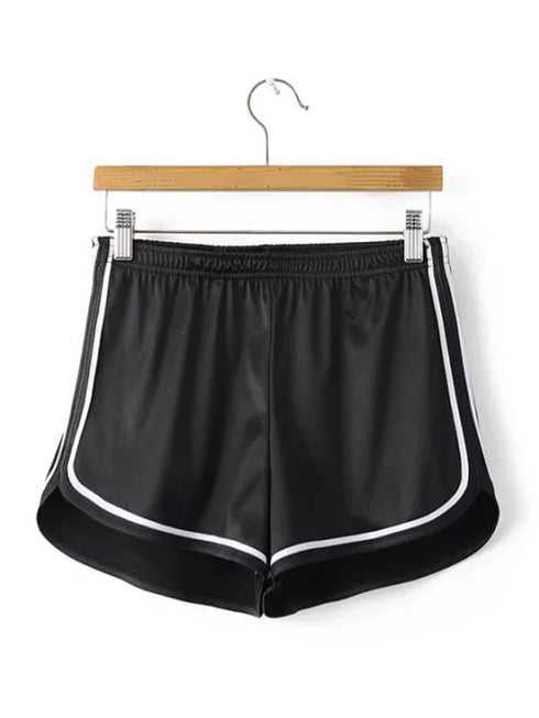 Women's Summer Silk High Waist Casual Shorts