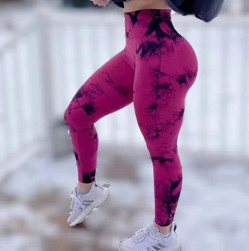 Women’s Tie Dye Seamless High Waist Leggings