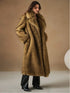 Eco Faux Fur Coat for Women - Stylish Gradient Jacket