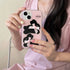 Pink IMD Rabbit Black Bunny Phone Case for iPhone