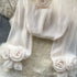 Ruffle Chiffon Blouse Summer Women Lantern Sleeve Fashion Slim Loose Vacation Ladies Y2K Casual Chic Tops