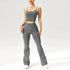 Seamless Flared Pants & Ribbed Tank Top Set