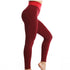 High Waist Seamless Booty Lift Leggings - Red