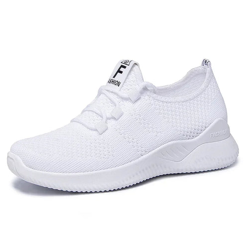Women's Breathable Platform Lace-Up Sneakers