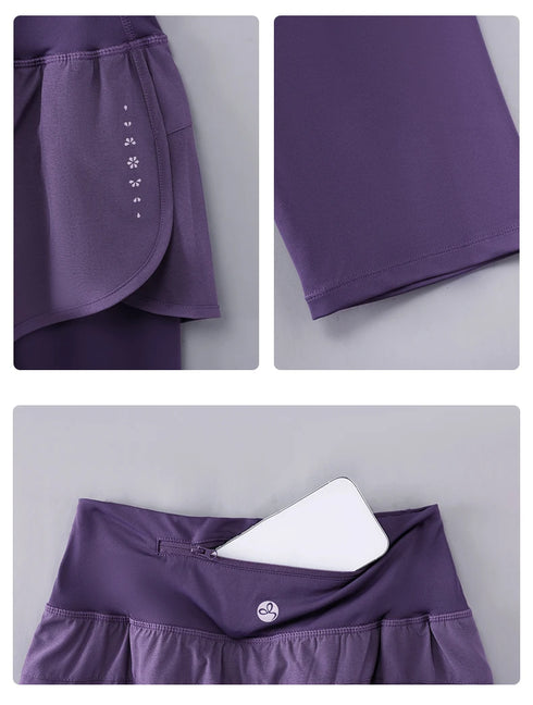 DRUR High Waist Knee Length Yoga Pants for Women