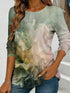 Women's Floral Watercolour Print Long Sleeve Top