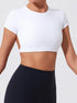 Ctenkevet Women's Yoga Crop Top with Back Detail