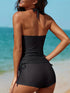 Women's Elegant Black Tankini Swimsuit Set