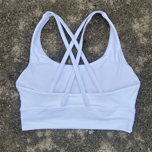 High Support Cross Straps Sports Bra for Women