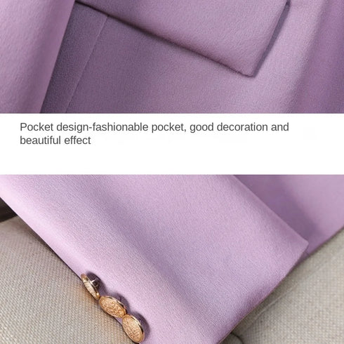 Red Slim Fit Blazer for Women