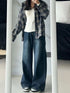 Womens Baggy High Waist Denim Jeans