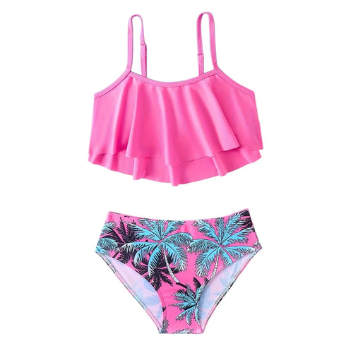 Girls Ruffle Two-Piece Bikini Set