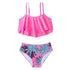 Girls Ruffle Two-Piece Bikini Set