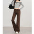 Women's High Waist Wide Leg Denim Trousers