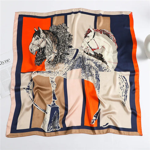 Luxury Silk Smooth Spring Scarf 90x90cm