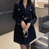 Double Breasted Blazer Dress with Belt
