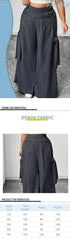 Graphite Gray Women's Oversized Casual Pants