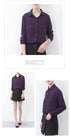 Simple Solid Color Loose Women's Chiffon Shirt Tops 2023 New Long Sleeve Casual Elegance Woman Blouses Lady Office Shirt Clothes